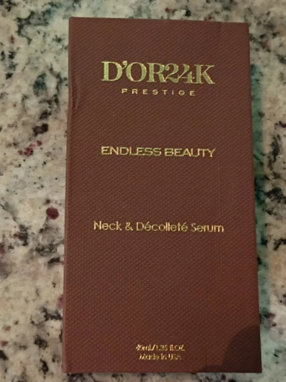 D'OR 24K PRESTIGE NECK & DECOLLETE SERUM - 1.35 fl oz \ 40 ml - BRAND NEW-SEALED